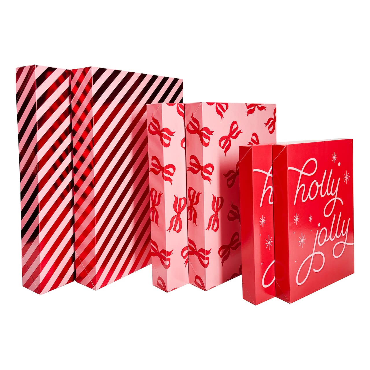 Holly Jolly Folded Gift Boxes Set by Celebrate It™
